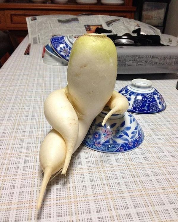 Фрукты и овощи в форме людей!