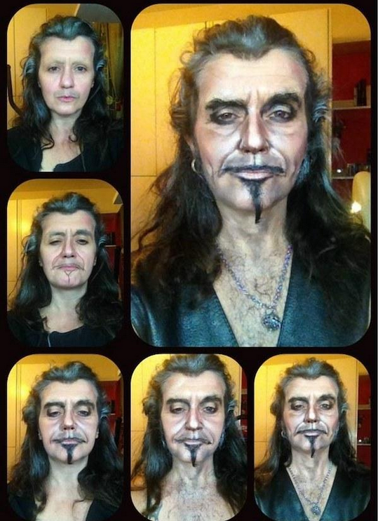 Итальянский визажист обладает удивительной способностью маскироваться под ?стариков?