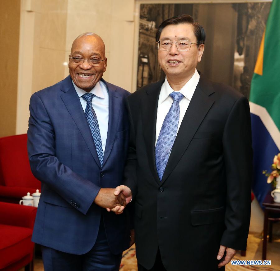 Чжан Дэцзян встретился с президентом ЮАР Джейкобом Зумой