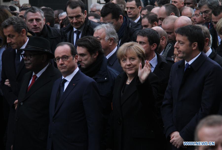 В Париже состоялся антитеррористический марш