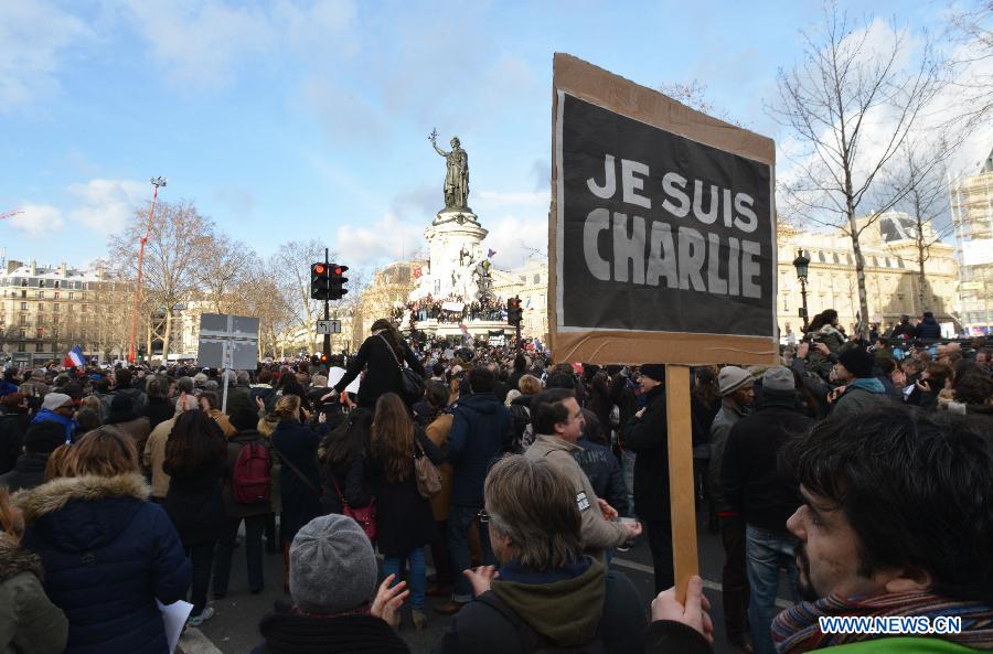 В Париже состоялся антитеррористический марш