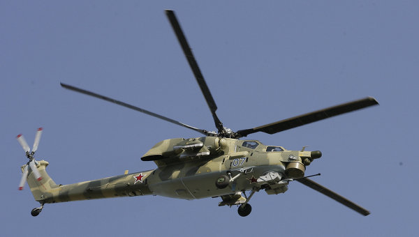 Минобороны: вертолет Ми-28 упал, выполняя программу высшего пилотажа