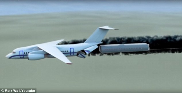 Инженер спроектировал отделяющийся от самолета салон для пассажиров 