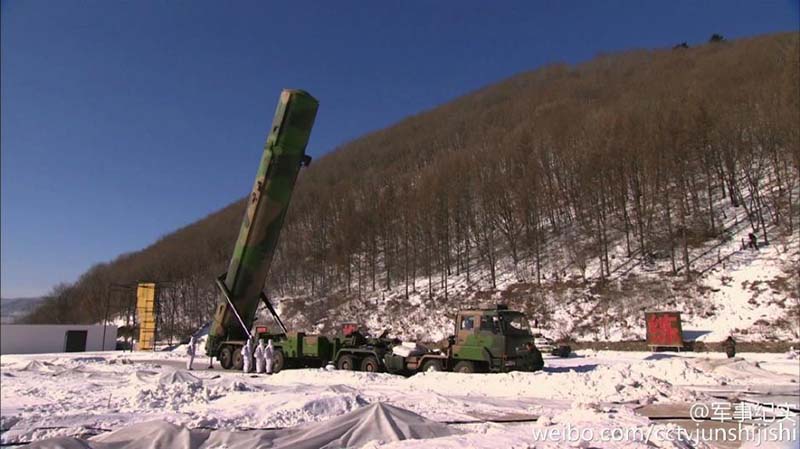 Тренировка запуска ракеты ?Дунфэн-31? в новом году