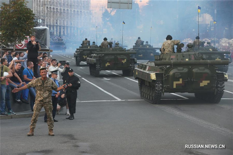В Киеве прошла репетиция парада ко Дню независимости