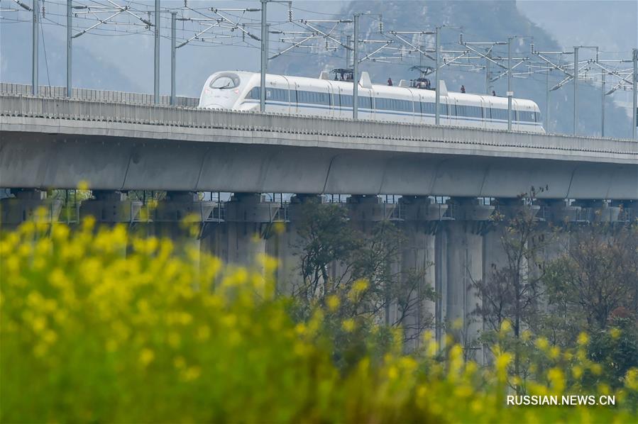 Высокоскоростная железная дорога Шанхай -- Куньмин скоро будет полностью введена в эксплуатацию