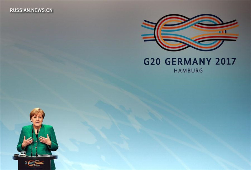 Пресс-конференция саммита G20 в Гамбурге