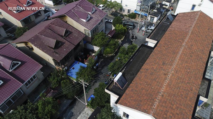 Причиной пожара в городе Чаншу на востоке Китая стал поджог, подозреваемый в его совершении задержан