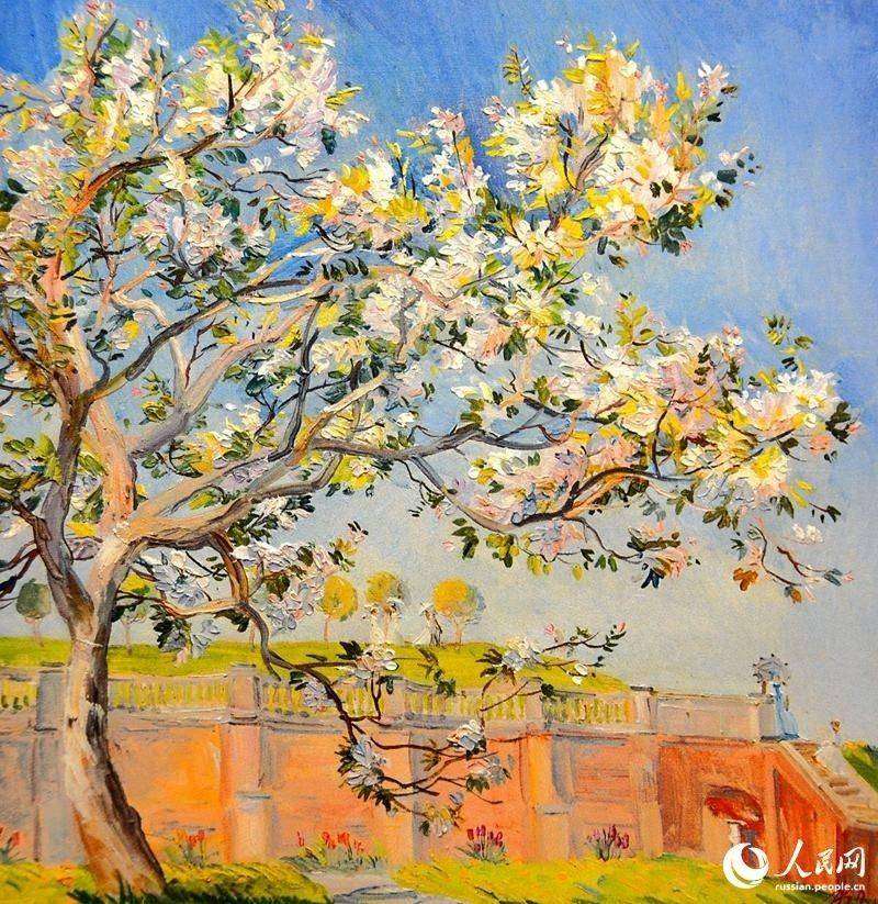 Сказка о двух парках: ?Петергоф? и ?Ихэюань? в полотнах художницы из Петербурга