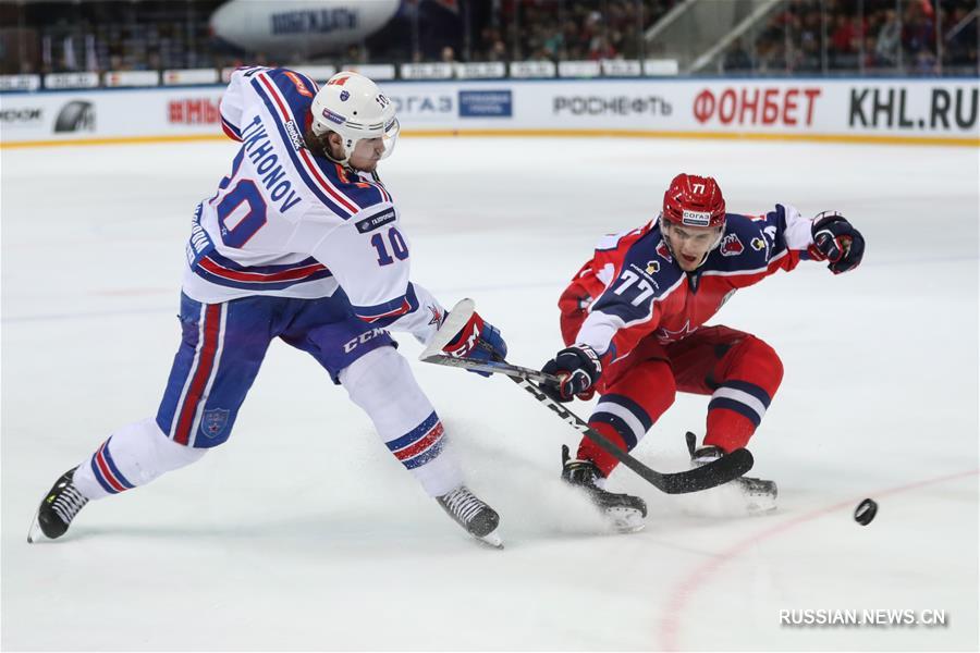Хоккей на льду -- Континентальная хоккейная лига: ЦСКА Москва не смог обыграть СКА Санкт-Петербург