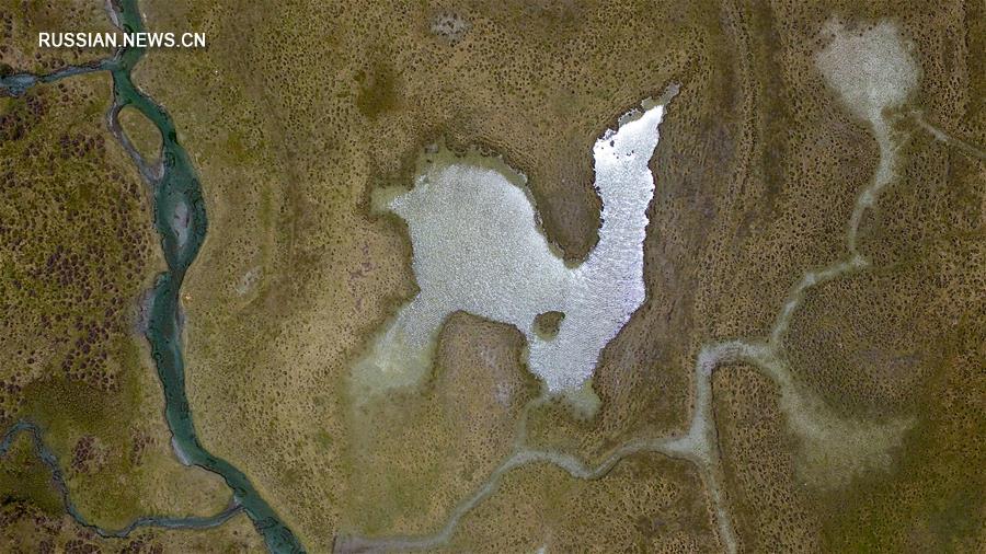 Озера и реки Китая с высоты птичьего полета