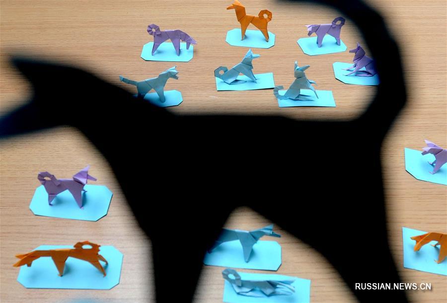 Бумажный символ Нового года по лунному календарю от мастера оригами из Сучжоу