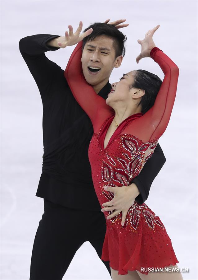Китайцы Суй Вэньцзин и Хань Цун заняли второе место в фигурном катании среди спортивных пар на Олимпиаде в Пхенчхане