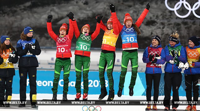 Белорусские биатлонистки победили в эстафете на Олимпиаде-2018