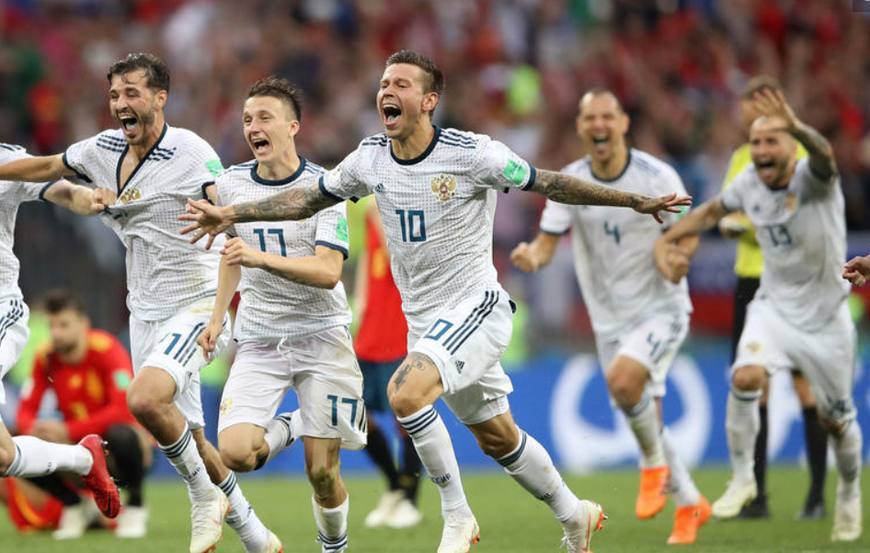 В 1/8 финала ЧМ-2018 по футболу сборная России обыграла испанскую команду