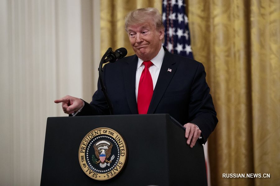 6 ноября президент США Дональд Трамп выступил с речью в Белом доме в Вашингтоне. /Фото: Синьхуа/