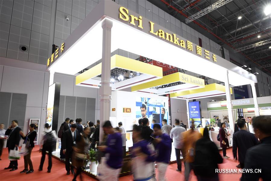 Павильоны различных стран в рамках 2-го CIIE