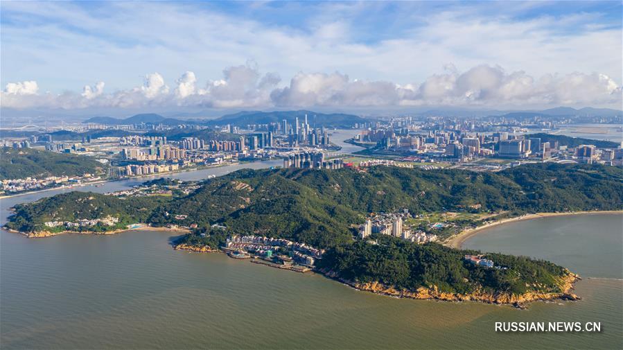 Взгляд с неба на неповторимый Аомэнь