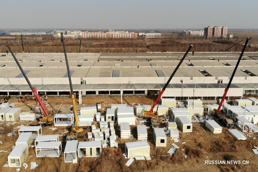Полным ходом ведется строительство помещений для карантина в г. Наньгун пров. Хэбэй
