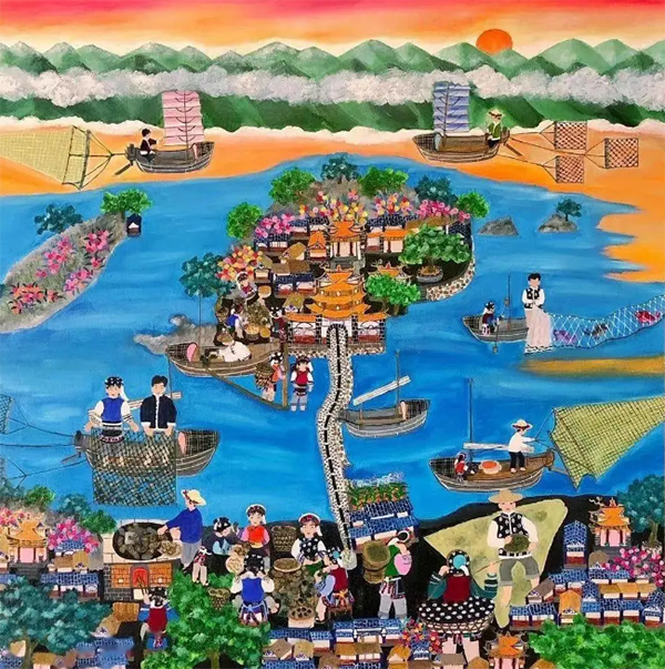 Деревенские бабушки рисуют чудесные картины