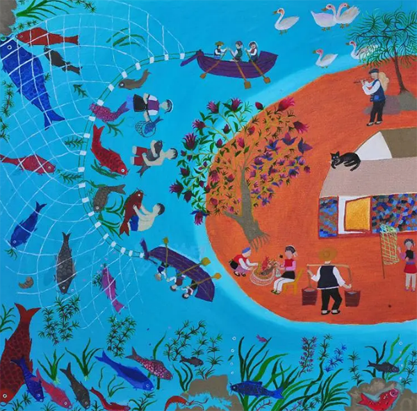 Деревенские бабушки рисуют чудесные картины