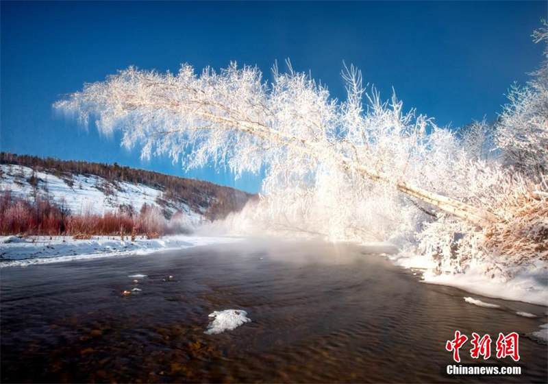 Изморозь украсила ?самый холодный городок Китая?