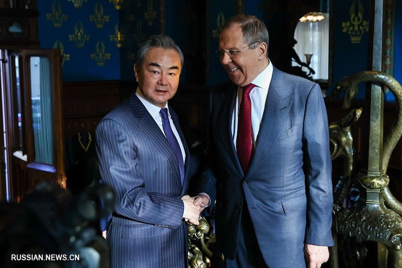 Китай готов работать с Россией для координации обменов на высоком уровне и перезапуска механизмов диалога