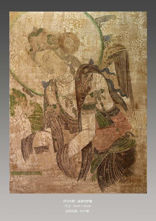 Китайский художник восстанавливает фрески, незаконно вывезенные за границу