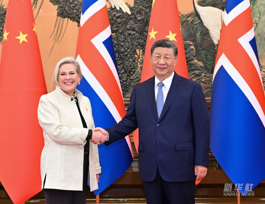 Си Цзиньпин встретился с президентом Исландии
