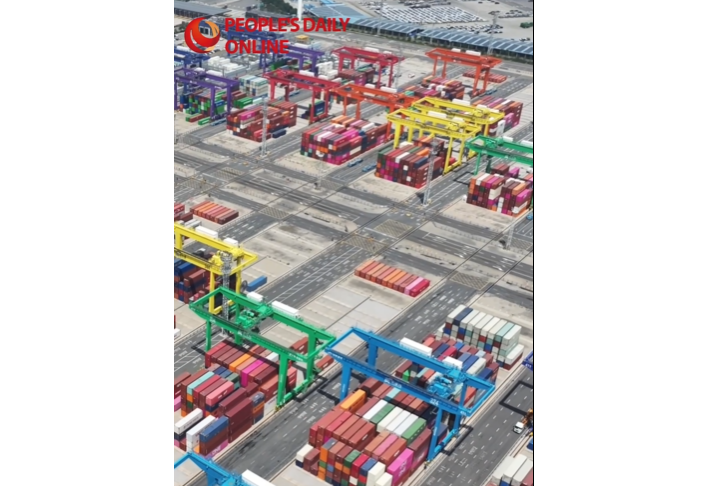 Российская делегация посетила порт Тяньцзиня