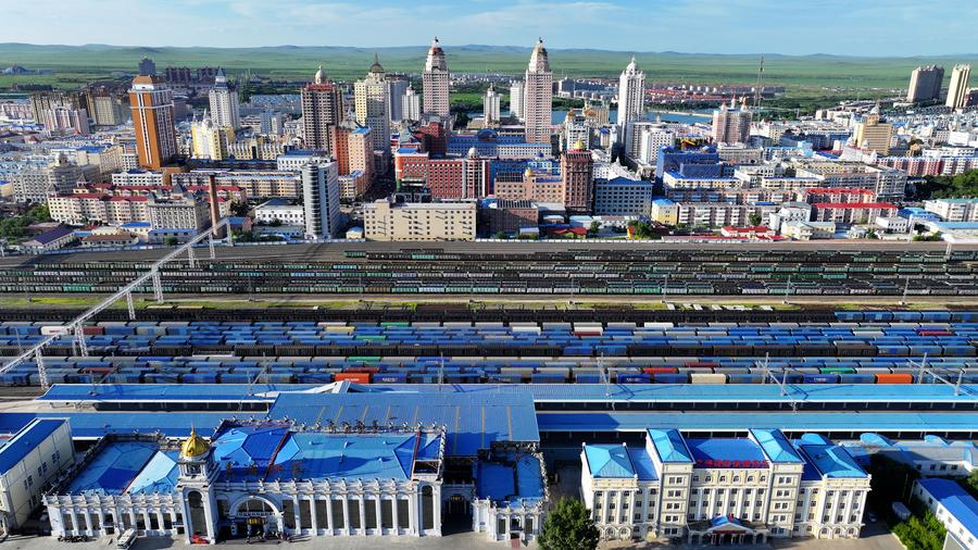 В январе-сентябре через КПП Маньчжоули прошло 3457 поездов Китай-Европа