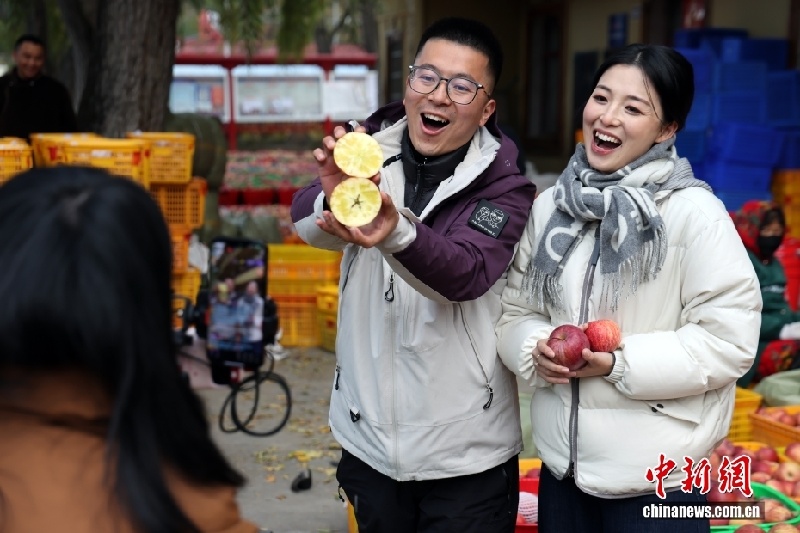 Богатый урожай яблок в деревне Аньсян провинции Сычуань